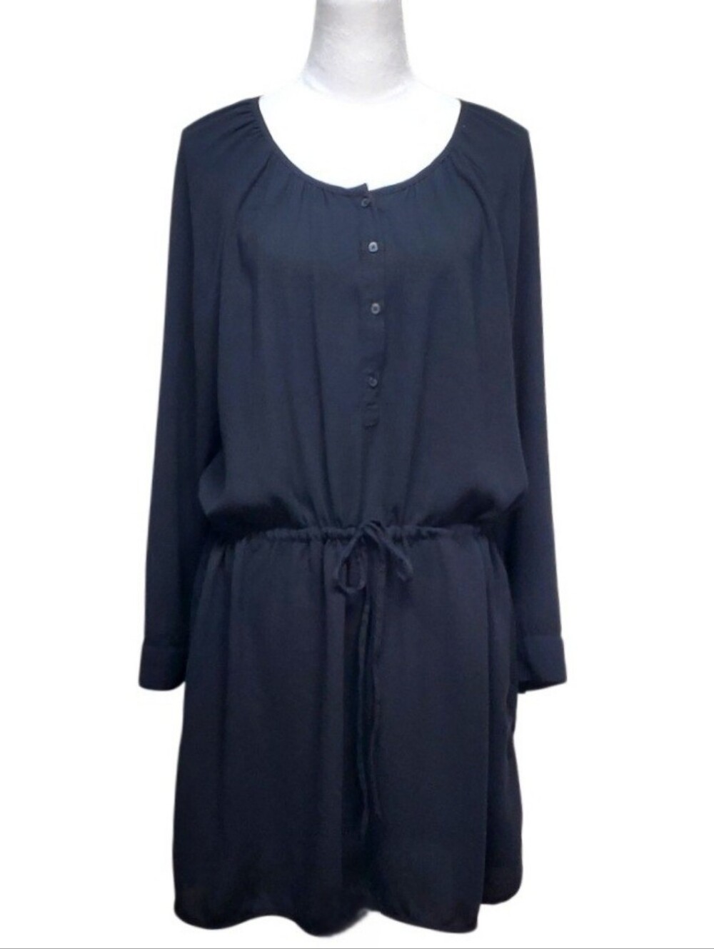 Gap Black Casual Relaxing Shirt Button-Down Dress Size XXL